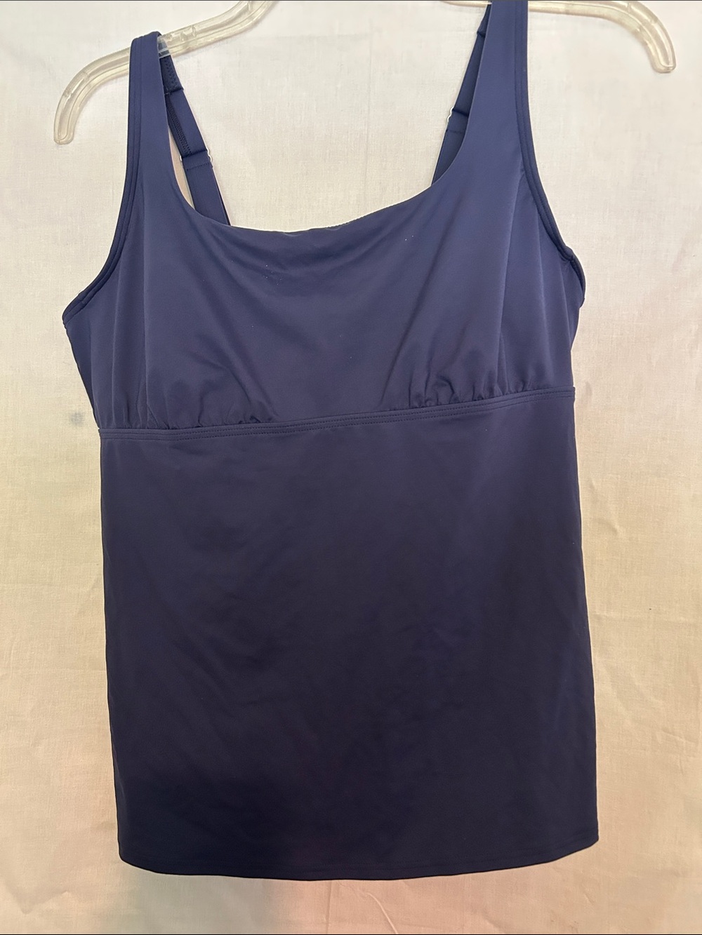 Lands' End Navy Blue Swim Tankini Top